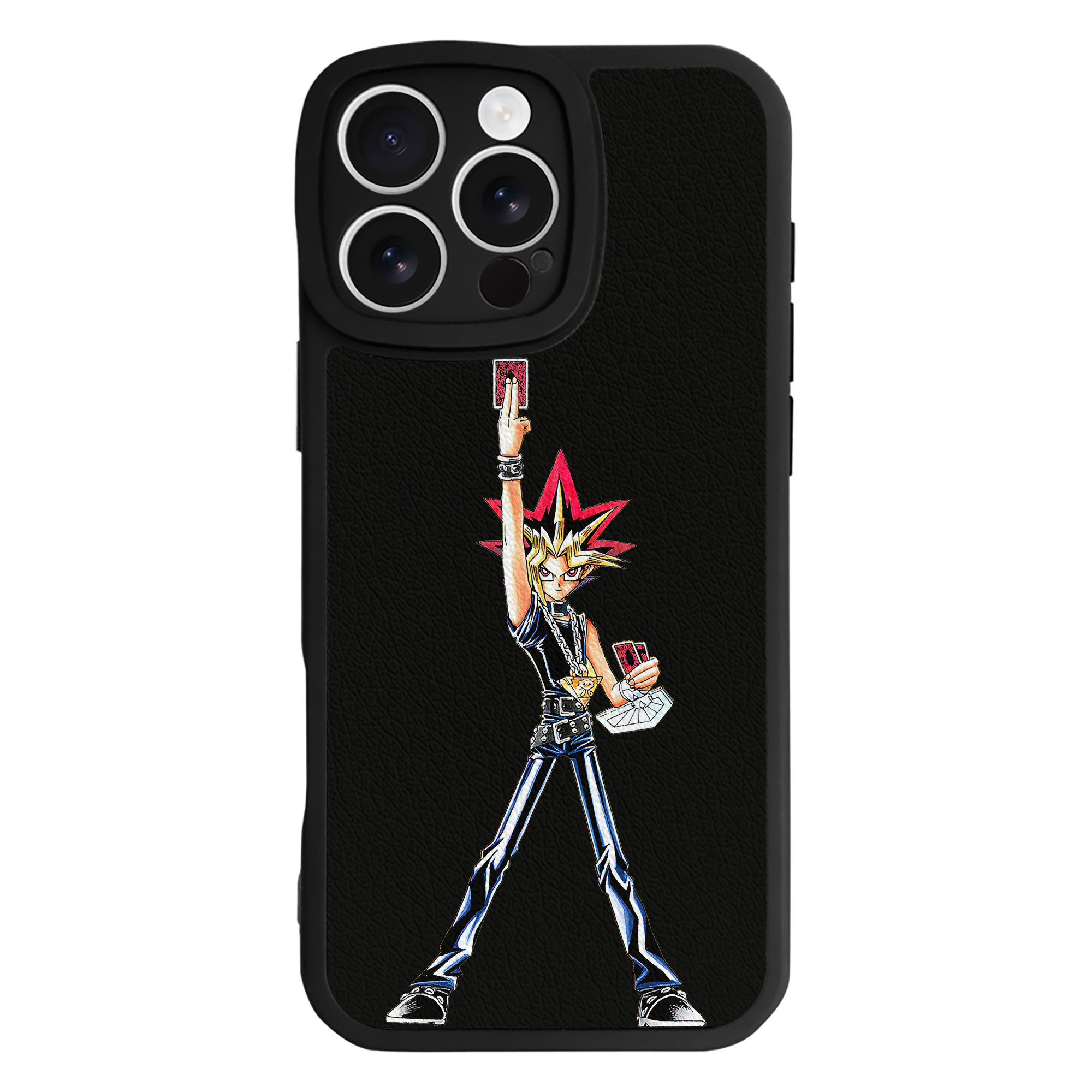 遊☆戯☆王 Yu-Gi-Oh! 【iPhone 16シリーズ対応】シリコンスマホケース（レザー調） 材質：シリコン